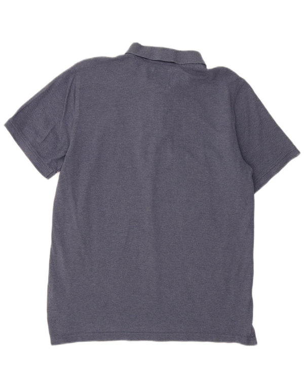 CREW CLOTHING Mens Polo Shirt Large Navy Blue Cotton