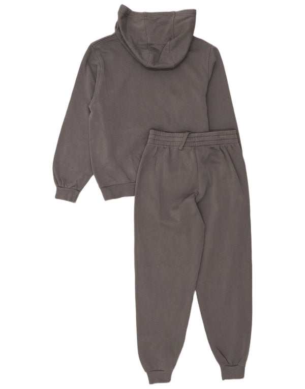 Nike Boys Hooded Graphic Full Tracksuit 12-13 Years Large Grey Cotton