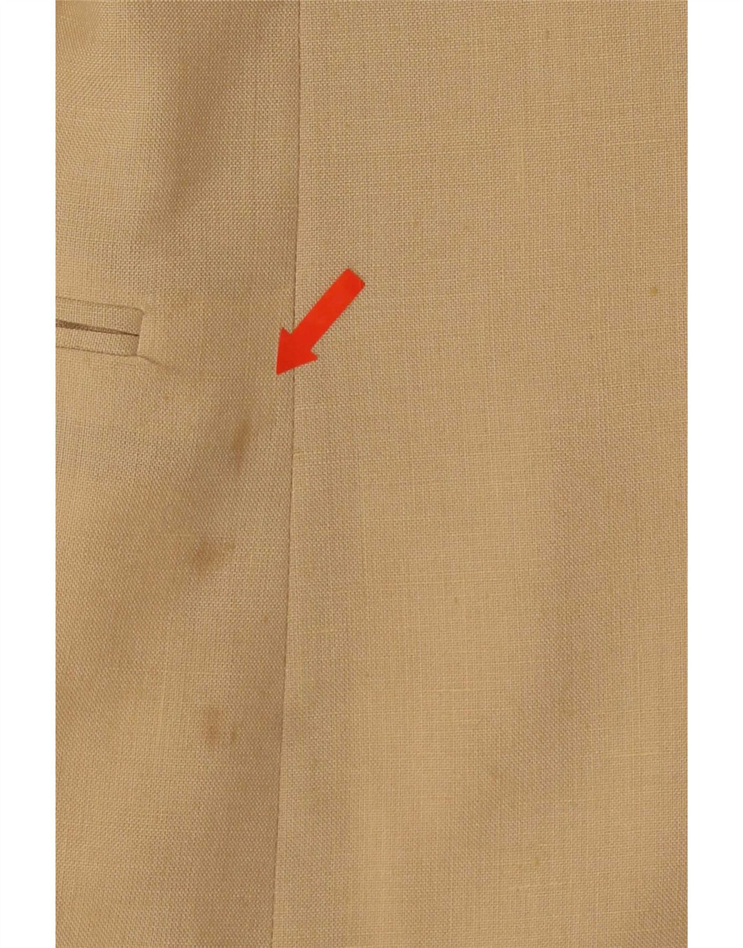 Vintage Mens 2 Button Blazer Jacket IT 48 Medium Beige Polyester