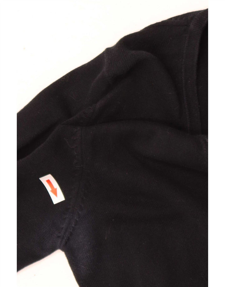 Marks & Spencer Womens Autograph V-Neck Jumper Sweater UK 10 Small Black
