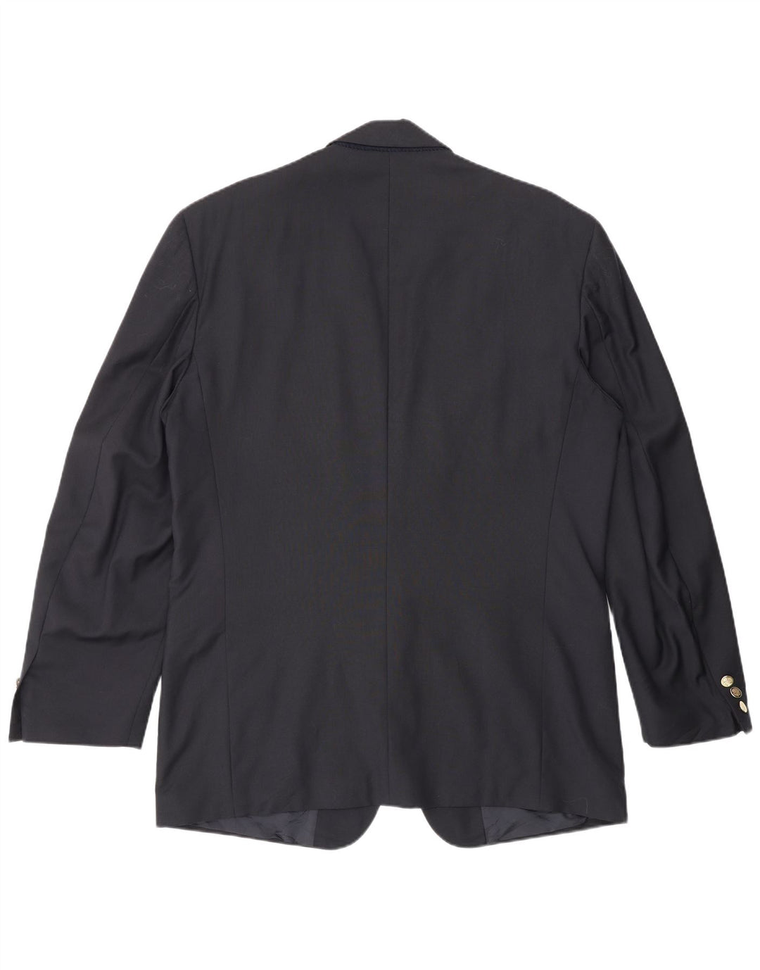 Yves Saint Laurent Mens 2 Button Blazer Jacket IT 52 XL Navy Blue New Wool