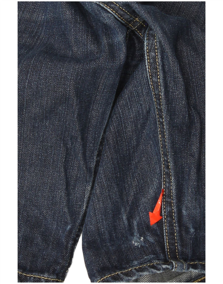 Lee Mens Rider Denim Shorts W31 Medium Navy Blue Cotton