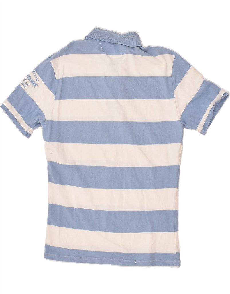 MURPHY & NYE Boys Polo Shirt 13-14 Years 3XL Blue Striped | Vintage Murphy & Nye | Thrift | Second-Hand Murphy & Nye | Used Clothing | Messina Hembry 