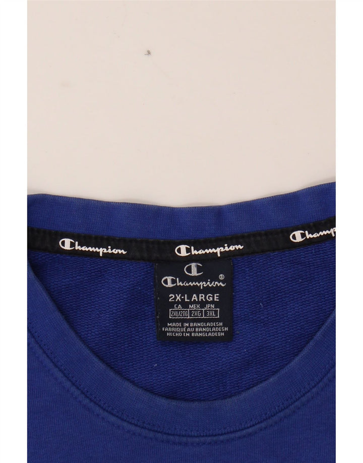 CHAMPION Mens Sweatshirt Jumper 2XL Blue Cotton Vintage Champion and Second-Hand Champion from Messina Hembry 