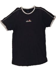 ELLESSE Mens T-Shirt Top Large Navy Blue Cotton