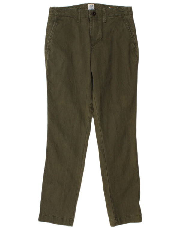 Gap Mens Slim Chino Trousers W29 L30 Khaki Cotton