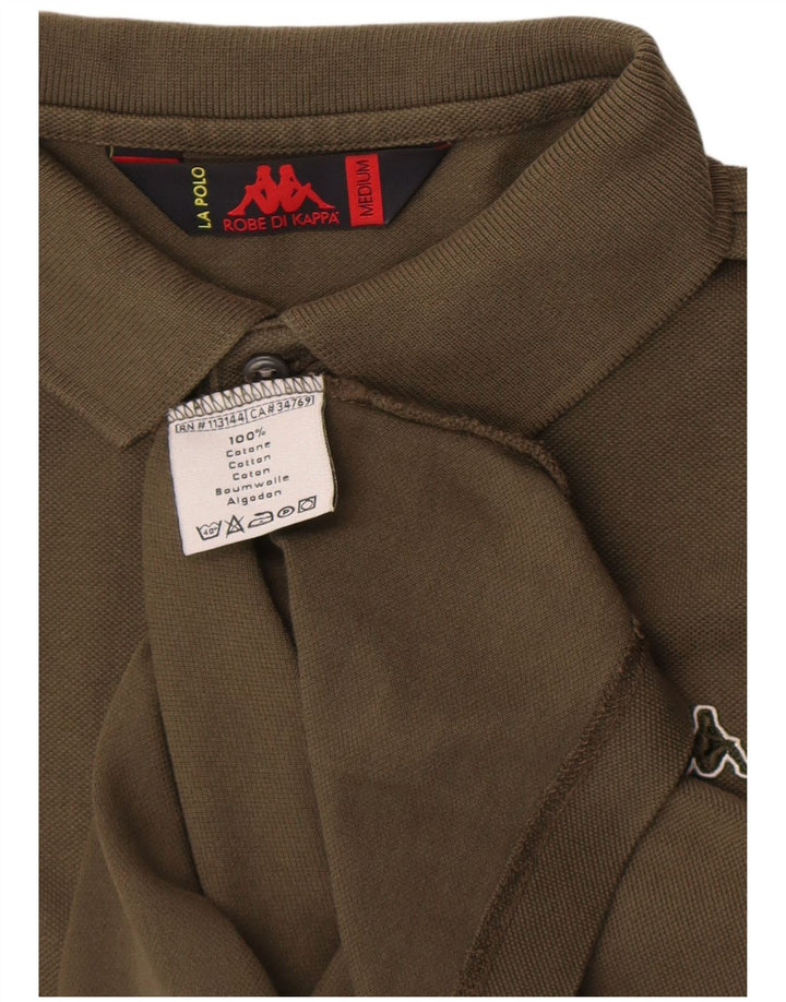 Kappa Mens Polo Shirt Medium Khaki Cotton
