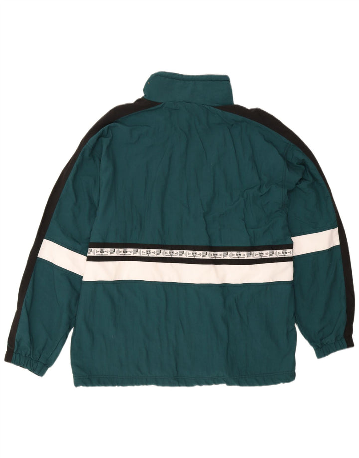 Crane Mens Windbreaker Jacket EU 48/50 Medium Green Colourblock Sports