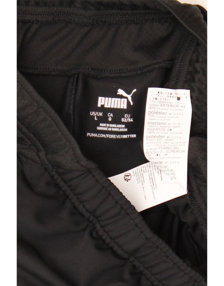 PUMA Mens Sport Shorts Large  Black Polyester Vintage Puma and Second-Hand Puma from Messina Hembry 