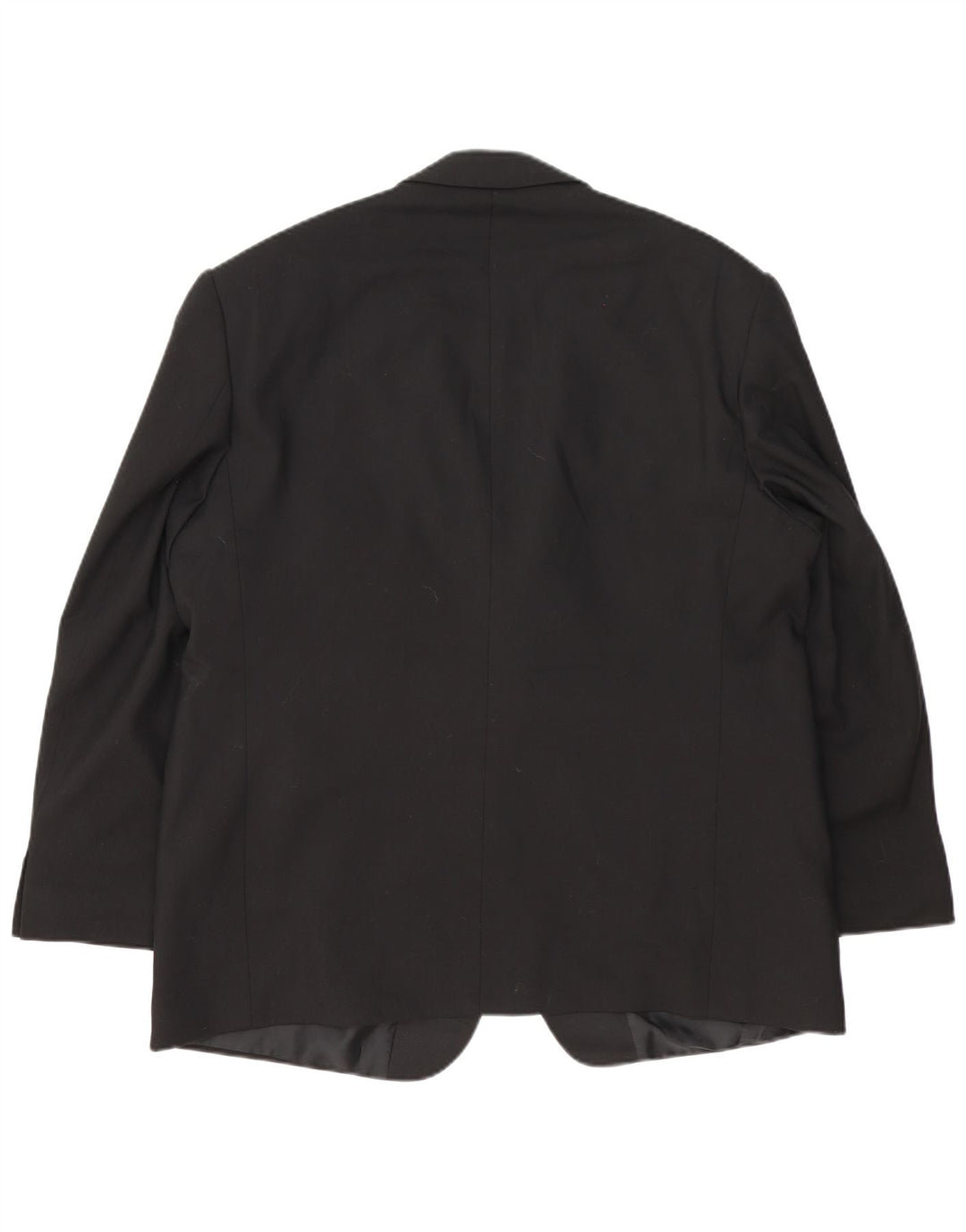Marks & Spencer Mens 2 Button Blazer Jacket UK 46 XL Black Wool