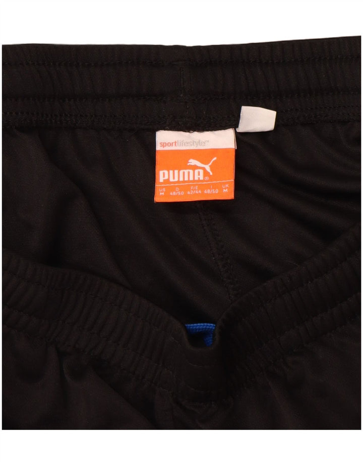 PUMA Mens Sport Shorts Medium Black Colourblock Polyester