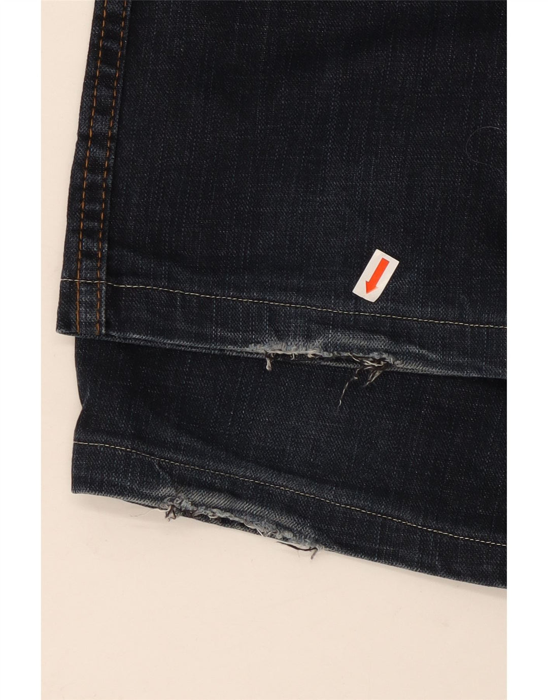 WRANGLER Mens Texas Stretch Straight Jeans  W34 L31 Navy Blue Cotton