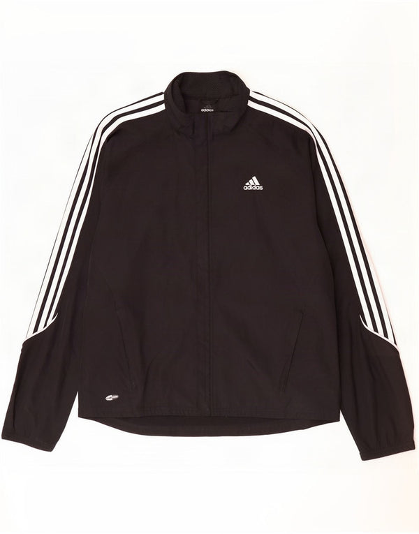 Adidas Mens Clima Proof Tracksuit Top Jacket Large Black Polyester