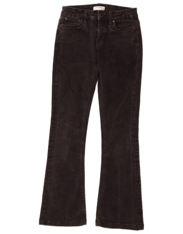 Zara Womens Flared Jeans EU 34 2XS W24 L28 Black