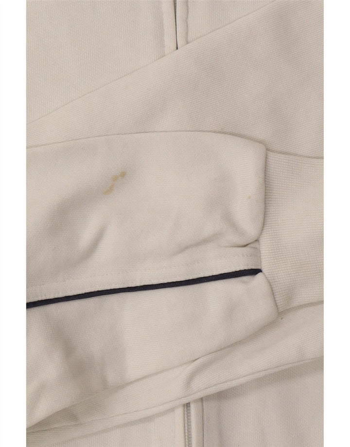 CHAMPION Womens Easy Fit Tracksuit Top Jacket UK 16 Large White Cotton