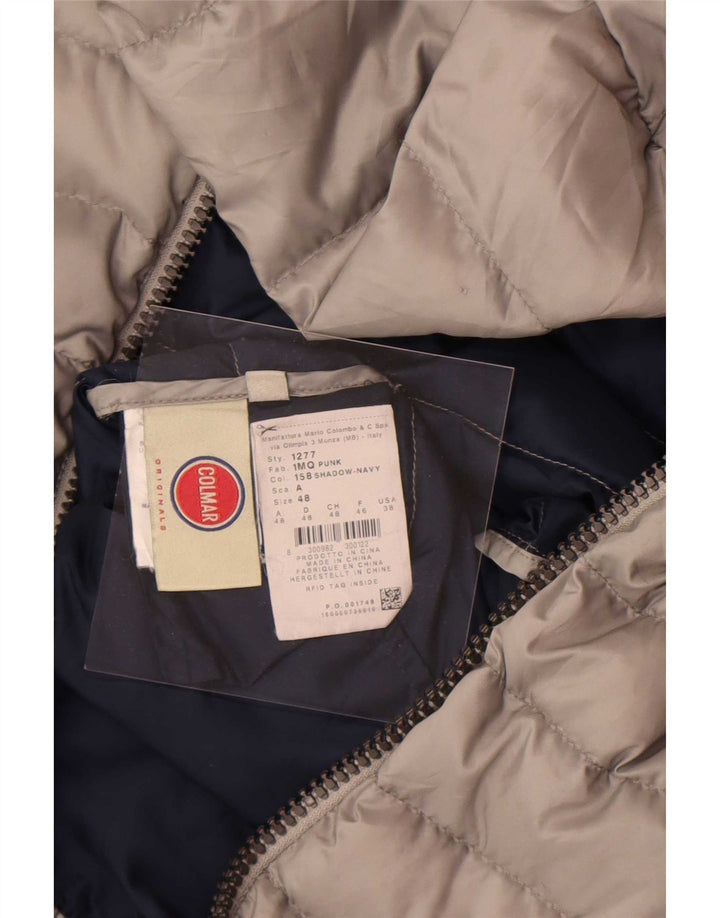 Colmar Mens Hooded Padded Jacket IT 48 Medium Grey Polyester