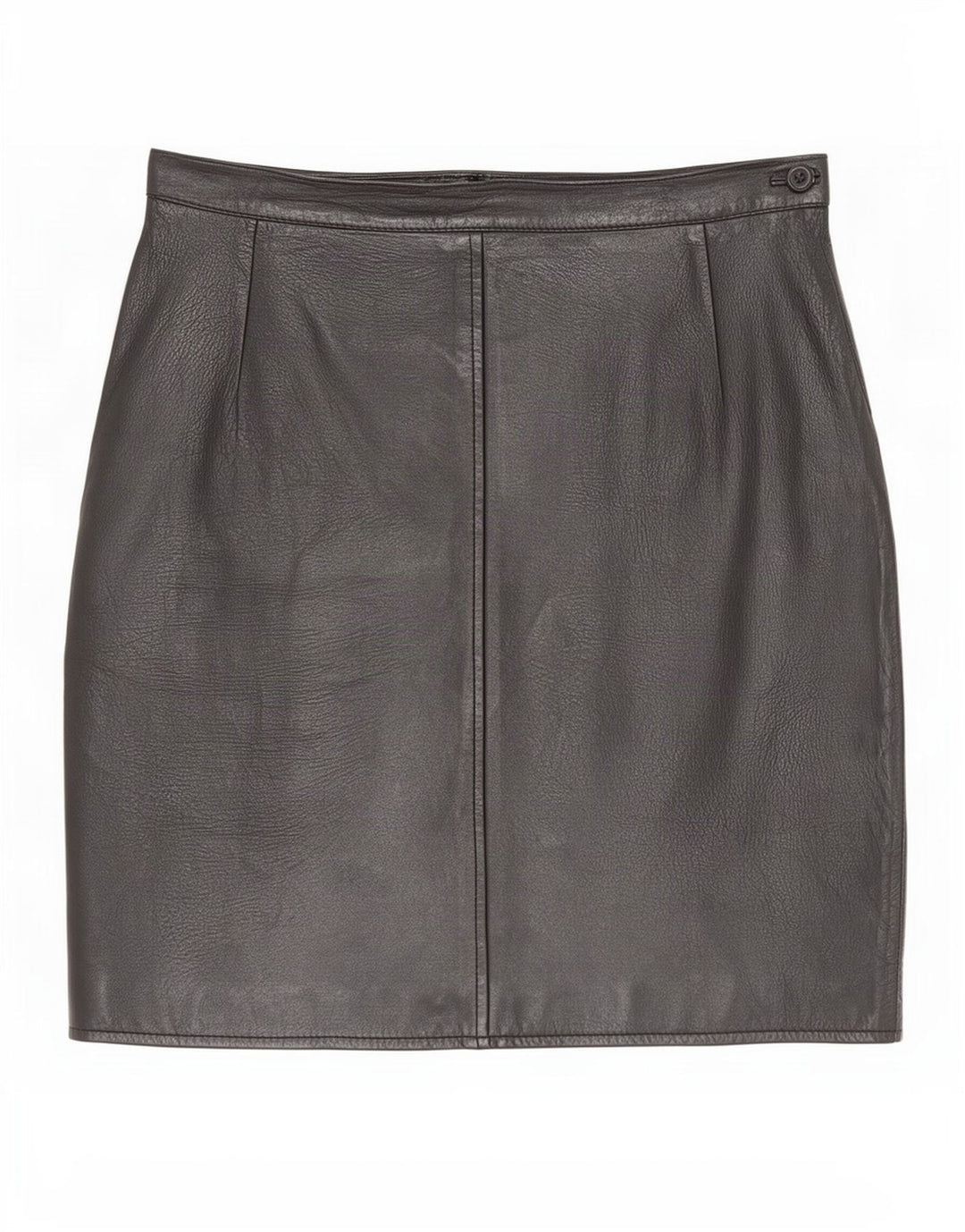 i Blues Womens Leather Skirt IT 42 Medium W28 Black