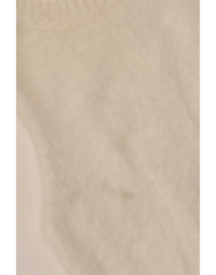 Guess Womens Vest Tank Top UK 12 Medium White Polyamide