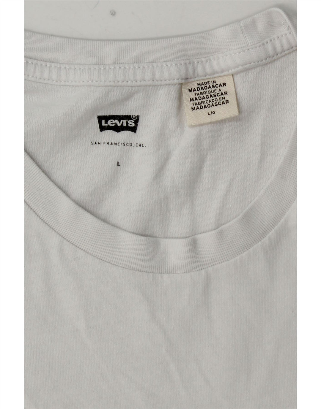 LEVI'S Mens Graphic T-Shirt Top Large White