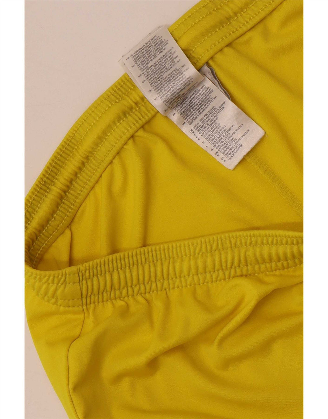 Adidas Mens Climalite Sport Shorts Large Yellow Polyester