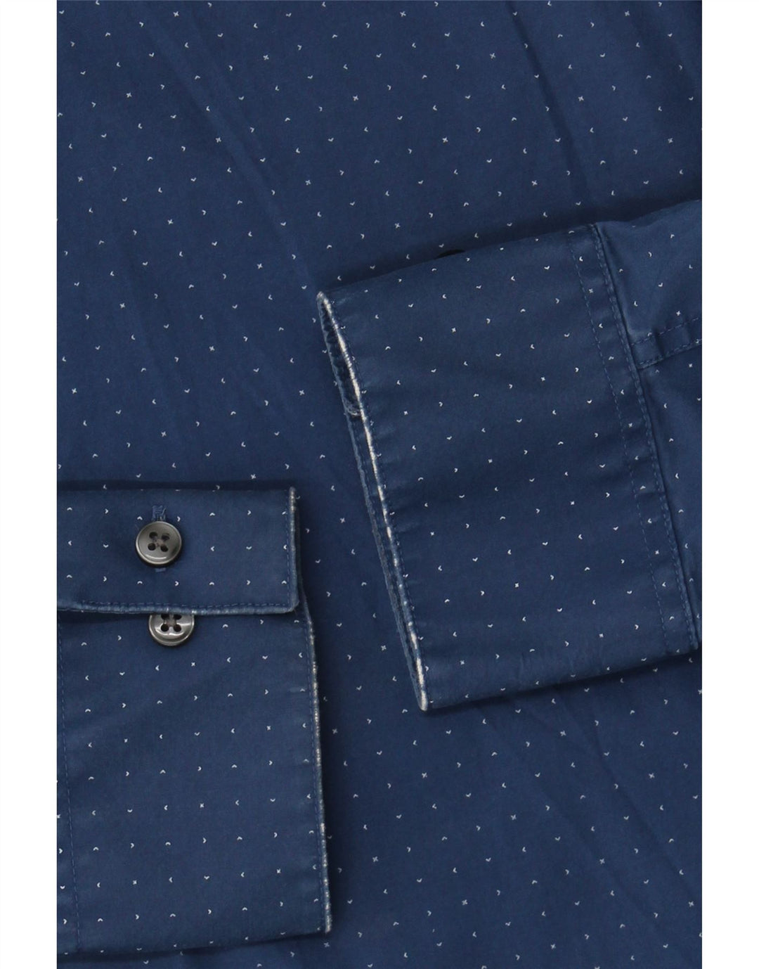 CALVIN KLEIN JEANS Mens Shirt Size 33/32 15 1/2 Medium Blue Spotted