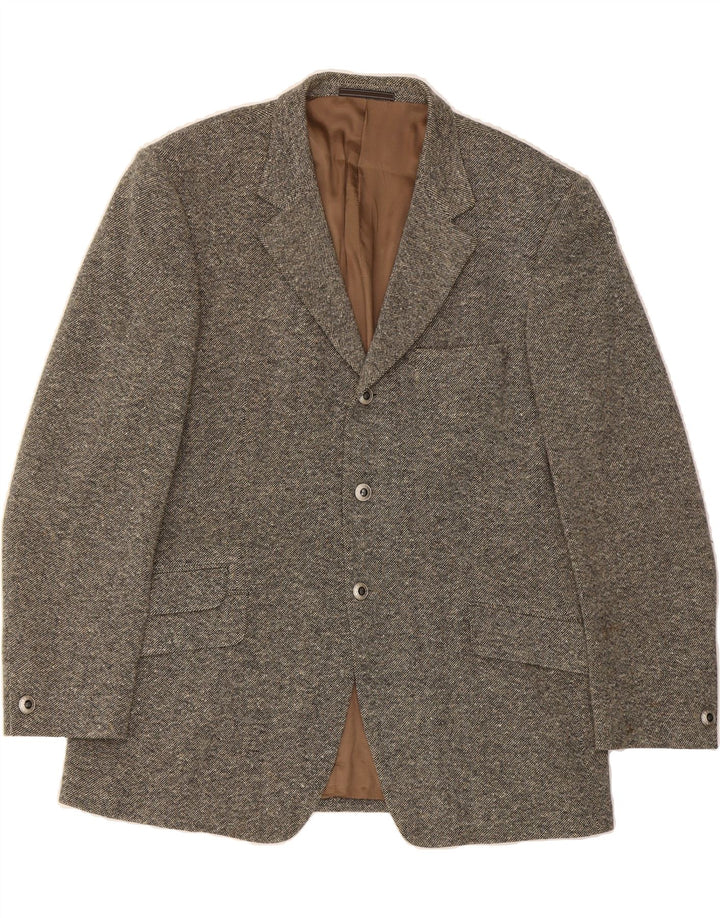 VERSACE CLASSIC Mens 3 Button Blazer Jacket IT 52 XL Grey Flecked Classic Vintage Versace Classic and Second-Hand Versace Classic from Messina Hembry 