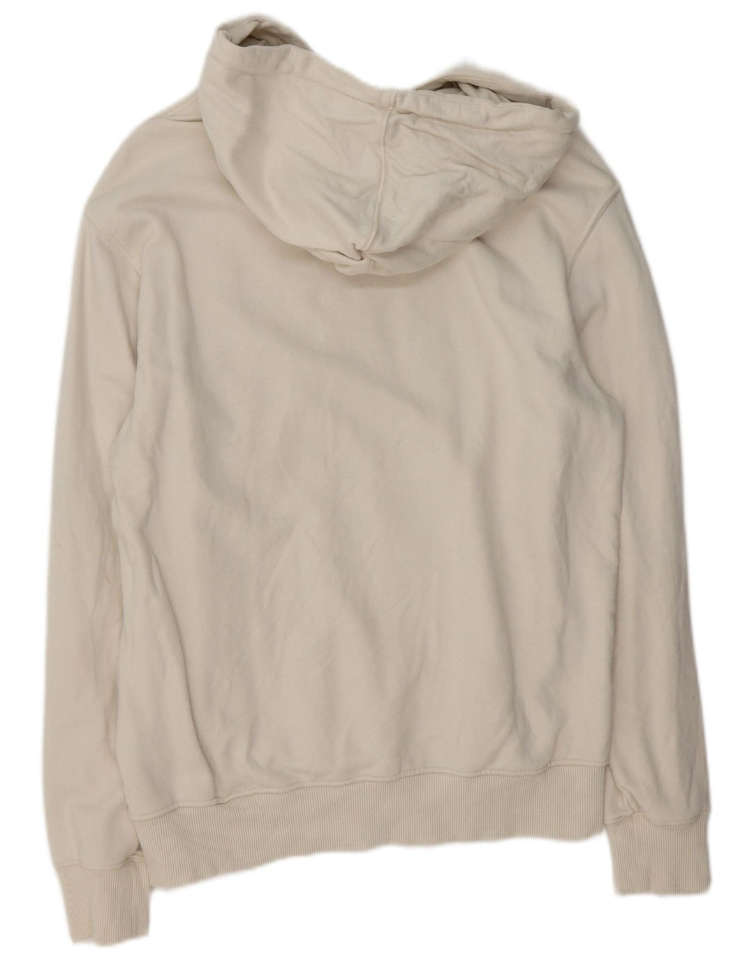 Dickies Mens Graphic Hoodie Jumper Large Off White Cotton