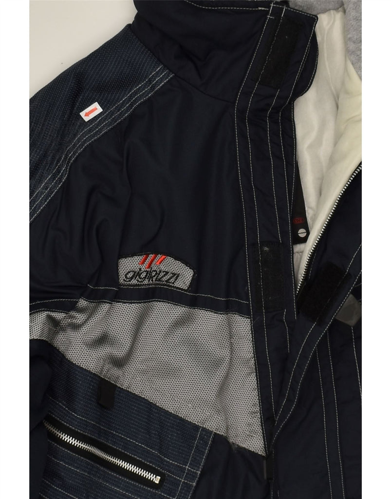 GIGI RIZZI Mens Ski Jacket IT 52 XL Navy Blue Polyamide | Vintage Gigi Rizzi | Thrift | Second-Hand Gigi Rizzi | Used Clothing | Messina Hembry 