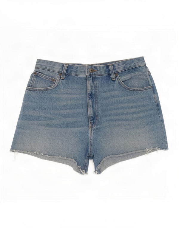 Topshop Womens Denim Shorts UK 18 XL W36 Blue Cotton
