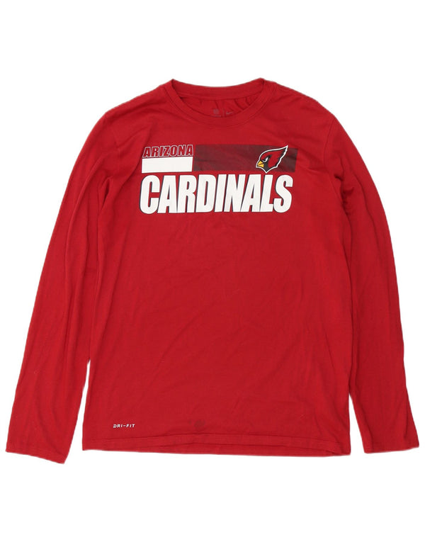 Nike Mens Arizona Cardinals Graphic Top Long Sleeve Medium Red Polyester