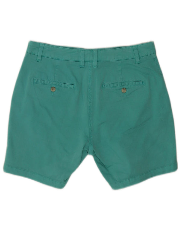 Joules Womens Chino Shorts UK 10 Small W28 Turquoise Cotton