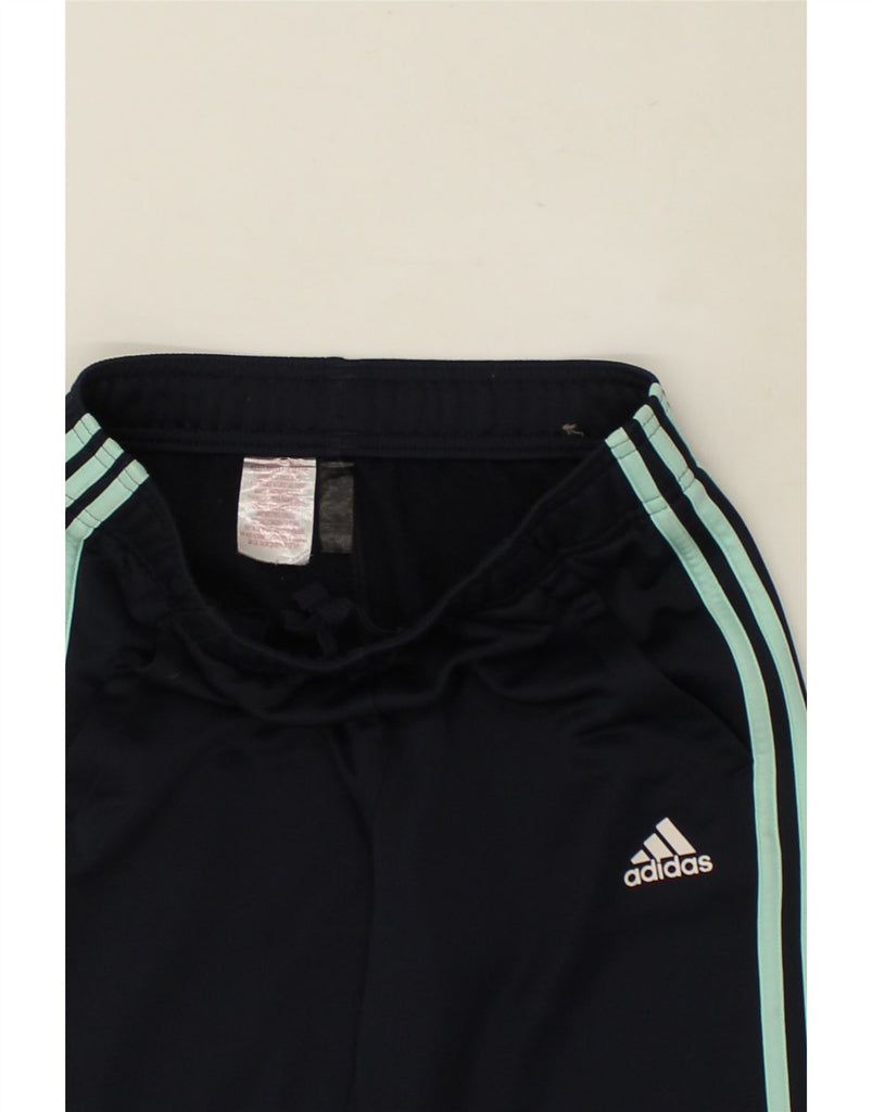 ADIDAS Boys Graphic Tracksuit Trousers Joggers 13-14 Years Black Polyester | Vintage Adidas | Thrift | Second-Hand Adidas | Used Clothing | Messina Hembry 