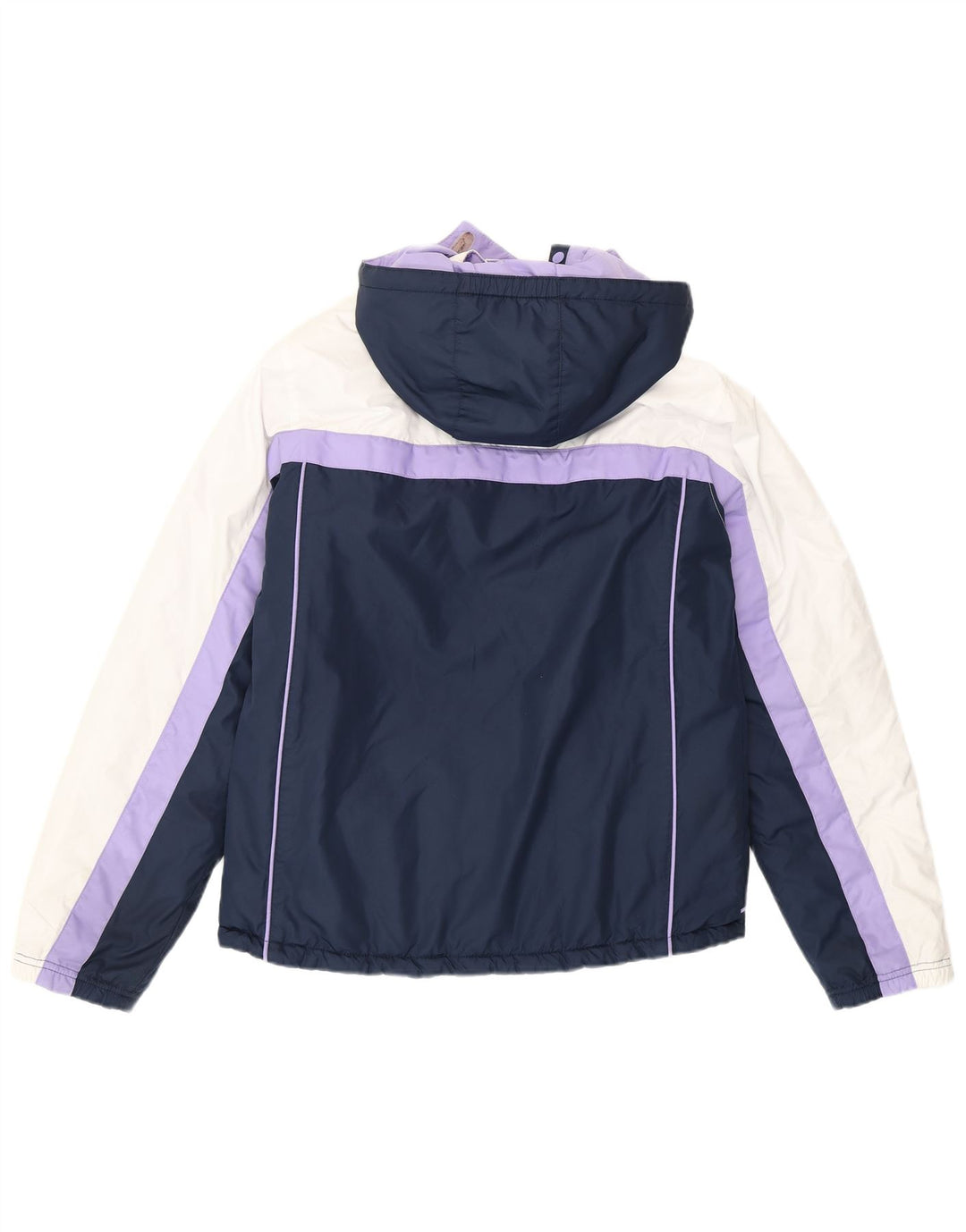 Nike Girls Hooded Padded Jacket 13-14 Years XL Purple Colourblock Polyester