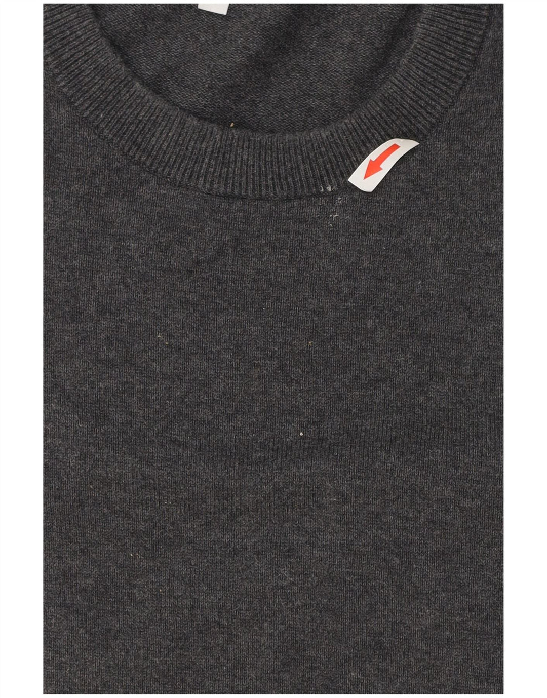 John Lewis Mens Crew Neck Jumper Sweater Large Grey Cotton