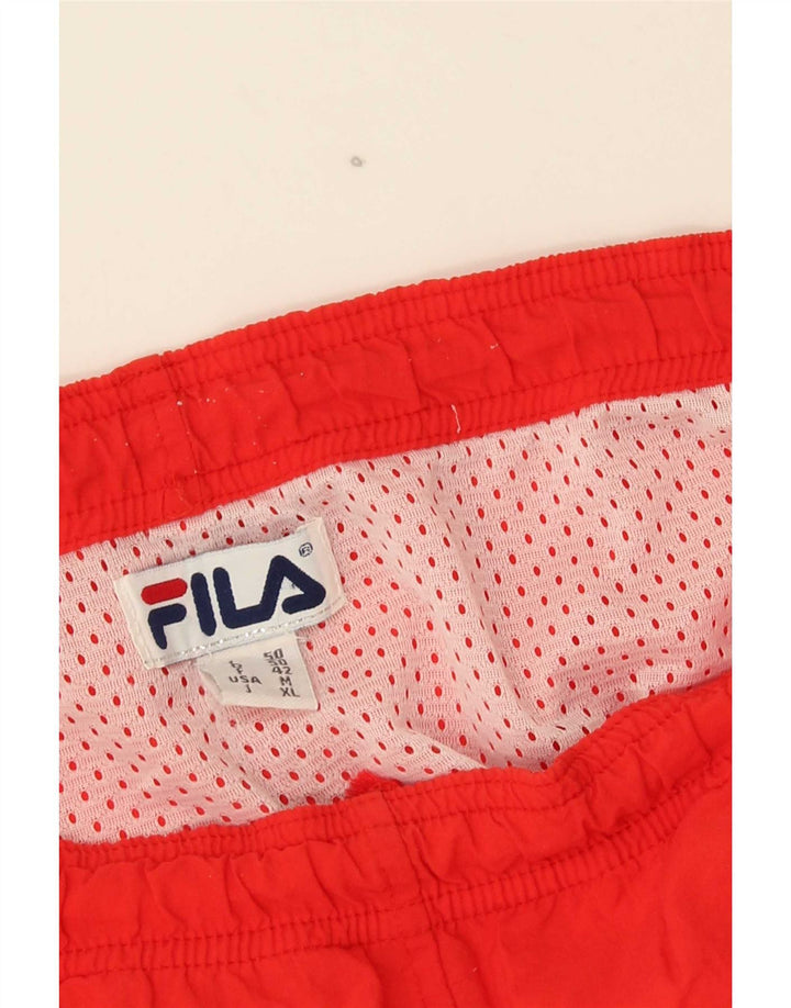 Fila Mens Graphic Swimming Shorts Medium  Red