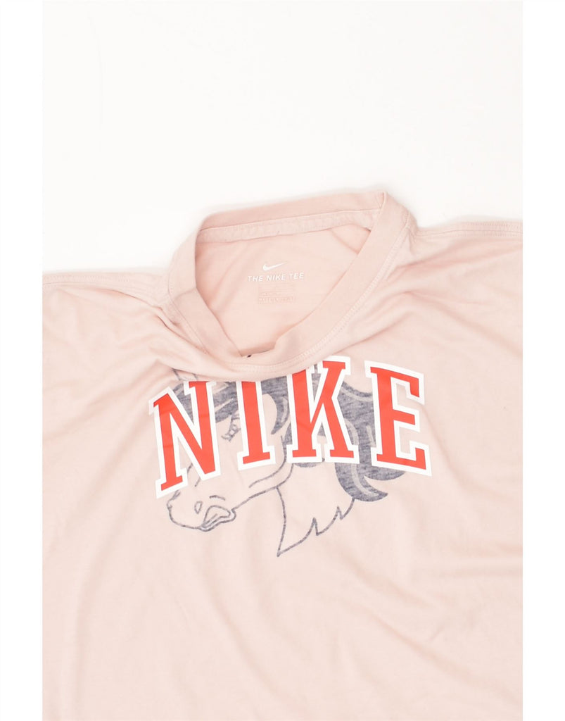 NIKE Girls Graphic T-Shirt Top 12-13 Years Large Pink Cotton | Vintage Nike | Thrift | Second-Hand Nike | Used Clothing | Messina Hembry 