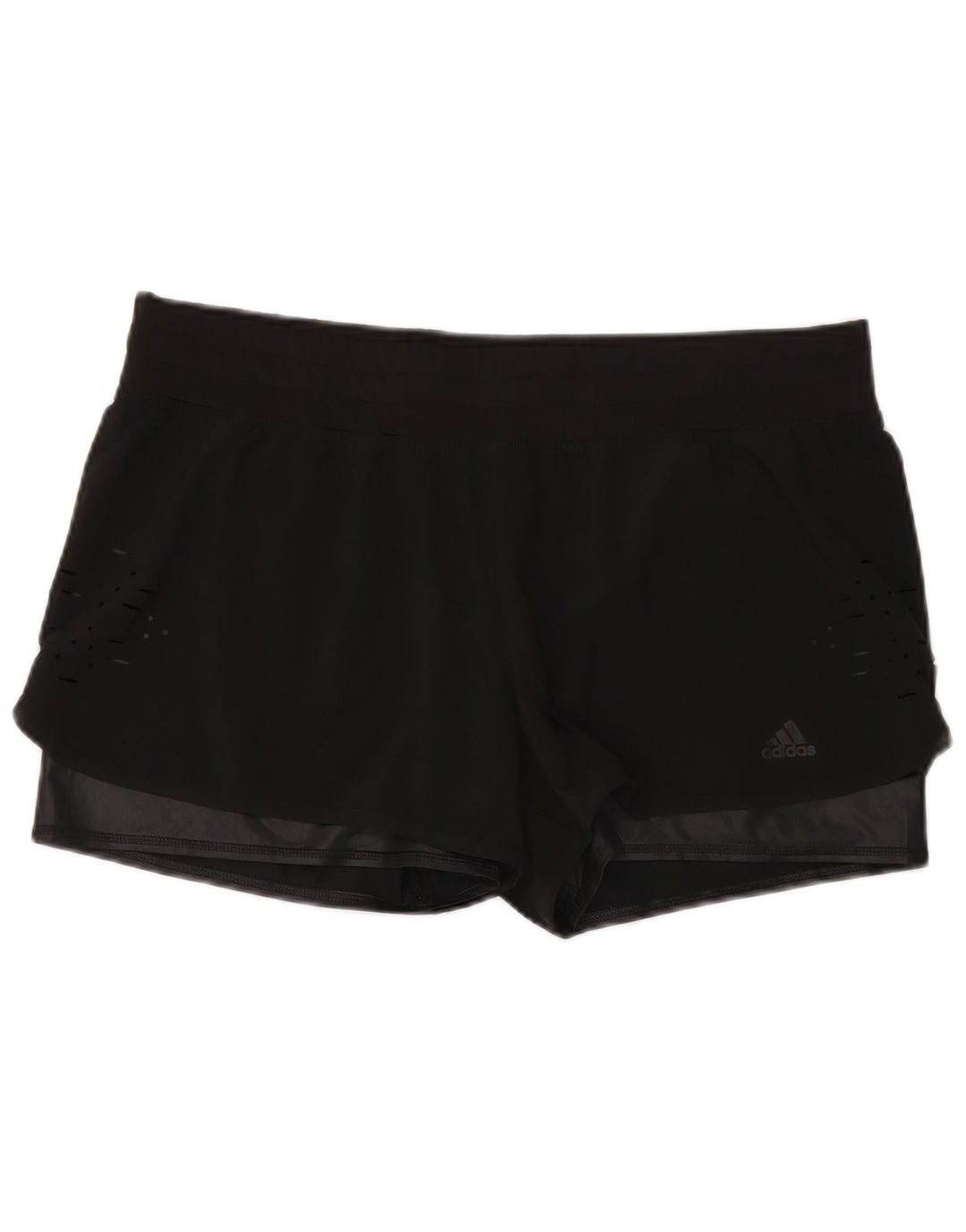 Adidas Womens Climalite Sport Shorts UK 18 XL  Black Polyester