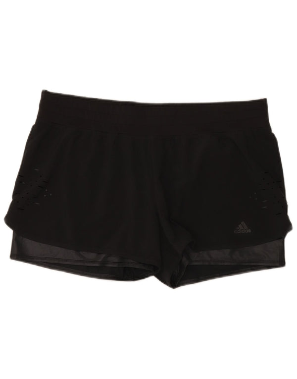 Adidas Womens Climalite Sport Shorts UK 18 XL  Black Polyester