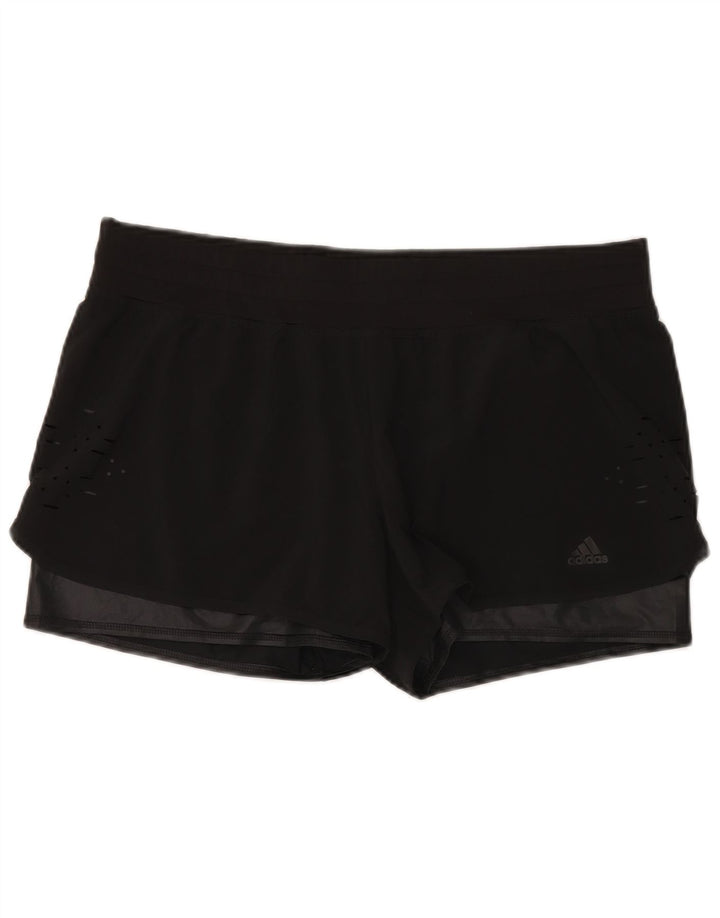 Adidas Womens Climalite Sport Shorts UK 18 XL  Black Polyester