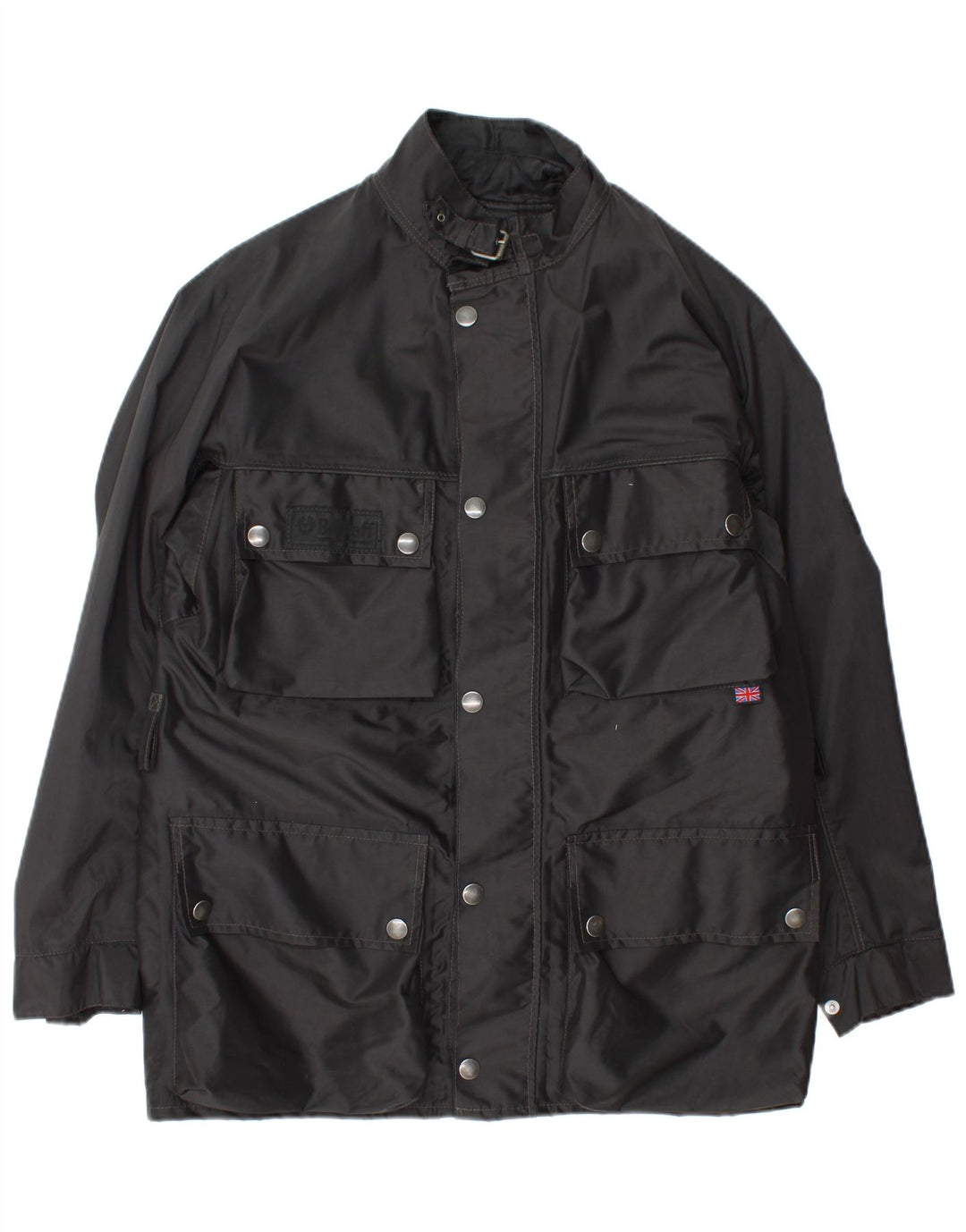 Belstaff Mens Utility Jacket UK 38 Medium Black Nylon