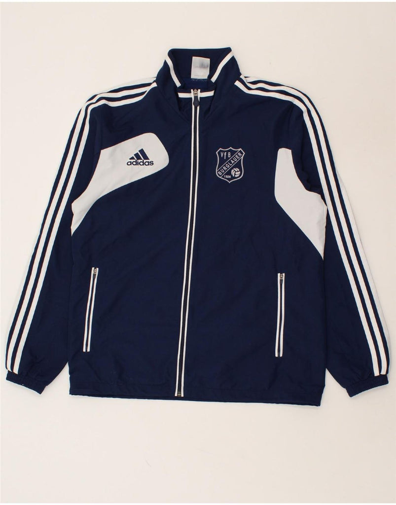 ADIDAS Mens VFB Burglauer Tracksuit Top Jacket UK 40/42 Medium Navy Blue | Vintage Adidas | Thrift | Second-Hand Adidas | Used Clothing | Messina Hembry 