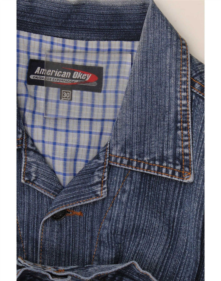 Vintage Mens Denim Jacket UK 38 Medium Blue