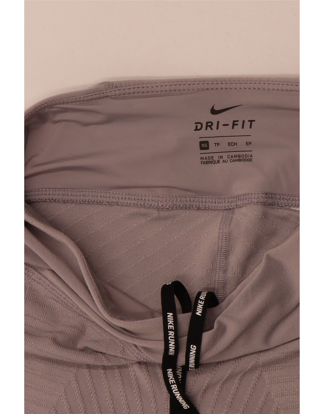 Nike Womens Dri Fit Leggings UK 4 XS  Grey Striped