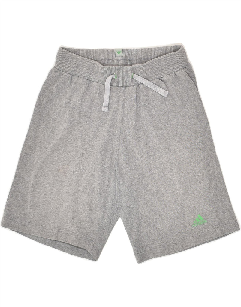 ADIDAS Boys Sport Shorts 11-12 Years Grey Cotton | Vintage Adidas | Thrift | Second-Hand Adidas | Used Clothing | Messina Hembry 