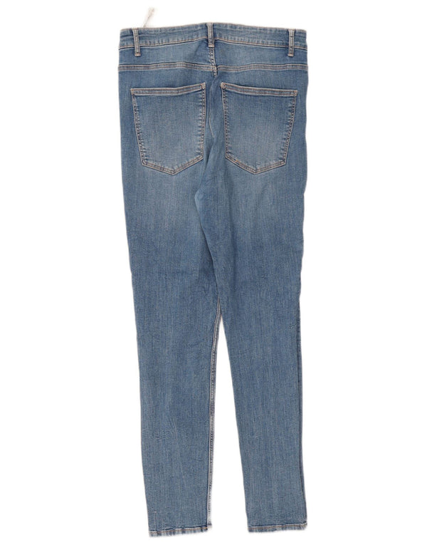 Zara Womens High Waist Skinny Jeans EU 42 Large W32 L28 Blue