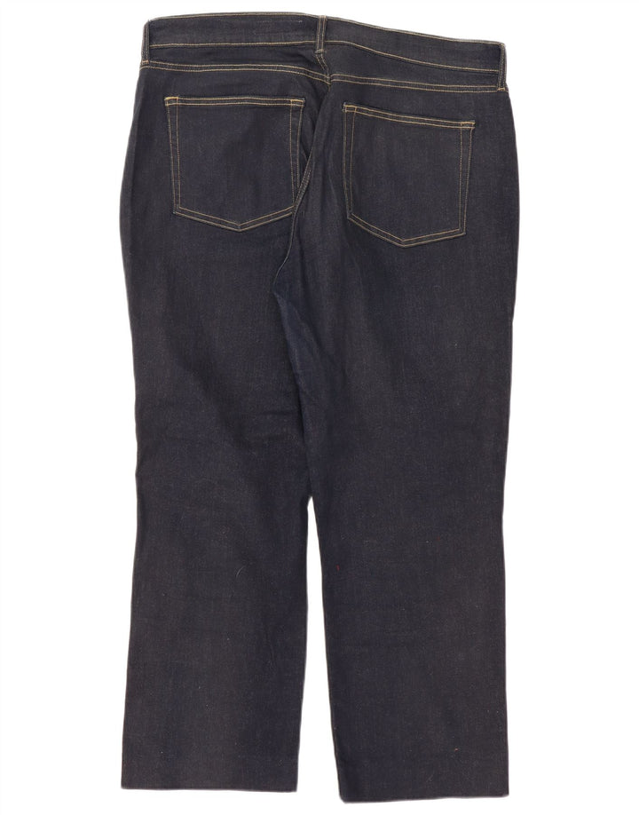 Zara Womens Straight Jeans EU 46 2XL W36 L27 Navy Blue