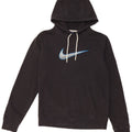 Nike Mens Graphic Hoodie Jumper Small Black Cotton