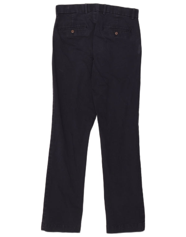 Gap Mens Straight Chino Trousers W29 L32 Navy Blue Cotton