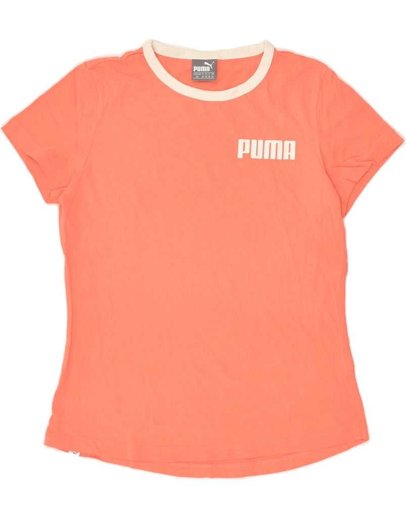 PUMA Womens T-Shirt Top UK 10 Small  Orange | Vintage Puma | Thrift | Second-Hand Puma | Used Clothing | Messina Hembry 