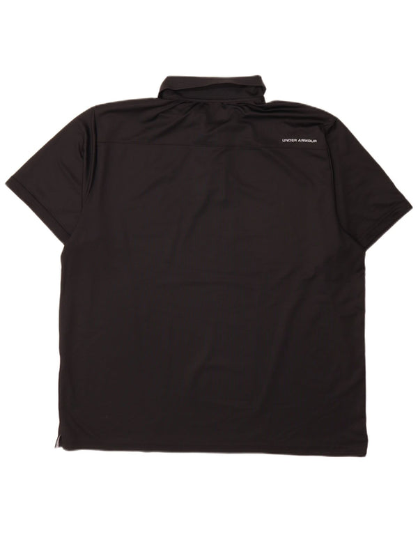 Under Armour Mens Heat Gear Polo Shirt 2XL Black